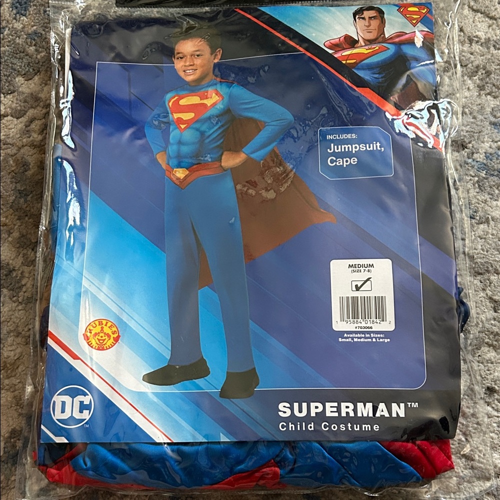 DC Superman Kids Costume - Blue and Red